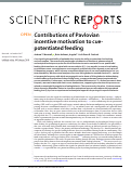 Cover page: Contributions of Pavlovian incentive motivation to cue-potentiated feeding