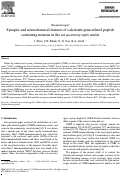 Cover page: Synaptic and neurochemical features of calcitonin gene-related peptide containing neurons in the rat accessory optic nuclei