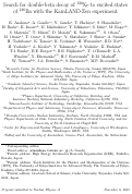 Cover page: Search for double-beta decay of 136Xe to excited states of 136Ba with the KamLAND-Zen experiment