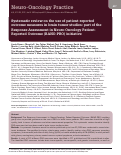 Cover page: Systematic review on the use of patient-reported outcome measures in brain tumor studies: part of the Response Assessment in Neuro-Oncology Patient-Reported Outcome (RANO-PRO) initiative.