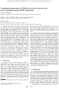 Cover page: Unexplained enhancements of CH3Br in the Arctic and sub‐Arctic lower troposphere during TOPSE spring 2000