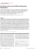 Cover page: Past Decline Versus Current eGFR and Subsequent Mortality Risk