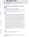 Cover page: Minimally invasive surgical approaches for temporal lobe epilepsy