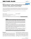 Cover page: Beyond traditional surveillance: applying syndromic surveillance to developing settings – opportunities and challenges