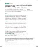 Cover page: Enrollment of Participants From Marginalized Racial and Ethnic Groups