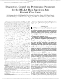 Cover page: Diagnostics, Control and Performance Parameters for the BELLA High Repetition Rate Petawatt Class Laser