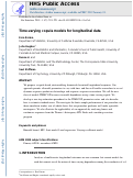 Cover page: Time-varying copula models for longitudinal data.