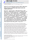 Cover page: Impact of a cis-associated gene expression SNP on chromosome 20q11.22 on bipolar disorder susceptibility, hippocampal structure and cognitive performance