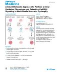 Cover page: A Small-Molecule Approach to Restore a Slow-Oxidative Phenotype and Defective CaMKIIβ Signaling in Limb Girdle Muscular Dystrophy