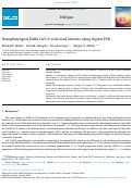 Cover page: Nasopharyngeal SARS-CoV-2 viral load kinetics using digital PCR