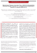 Cover page: Randomized, placebo‐controlled trial of ADS‐5102 (amantadine) extended‐release capsules for levodopa‐induced dyskinesia in Parkinson's disease (EASE LID 3)