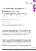 Cover page: Effects of CYP3A4 and CYP2C9 genotype on systemic anastrozole and fulvestrant concentrations in SWOG S0226