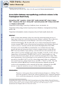 Cover page: Association Between Neuropathology and Brain Volume in The Framingham Heart Study