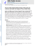 Cover page: The association between dietary omega-3 fatty acids and cardiovascular death: the Singapore Chinese Health Study