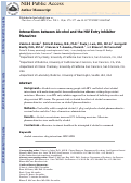 Cover page: Interactions between Alcohol and the HIV Entry Inhibitor Maraviroc