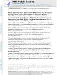 Cover page: Racial discrimination, educational attainment, and biological dysregulation among midlife African American women