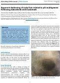 Cover page: Apparent darkening of scalp hair related to pili multigemini Following dabrafenib and trametinib