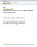 Cover page: Associations of autozygosity with a broad range of human phenotypes