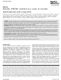 Cover page: Somatic PIK3R1 variation as a cause of vascular malformations and overgrowth