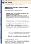 Cover page: TBX6 null variants and a common hypomorphic allele in congenital scoliosis.