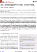 Cover page: Blood Transcriptional Biomarkers for Active Tuberculosis among Patients in the United States: a Case-Control Study with Systematic Cross-Classifier Evaluation