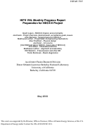 Cover page: HIFS VNL Monthly Progress Report Preparation for NDCX-II Project