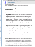 Cover page: White Matter Lesion Progression