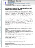 Cover page: Genome-Wide Association Study Meta-Analysis of Long-Term Average Blood Pressure in East Asians