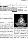 Cover page: Successful outcome of psoriasis in a laryngeal cancer patient treated with ixekizumab, a possible beneficial treatment for both pathologies