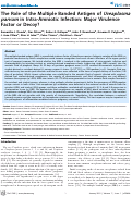 Cover page: The Role of the Multiple Banded Antigen of Ureaplasma parvum in Intra-Amniotic Infection: Major Virulence Factor or Decoy?