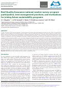 Cover page: Beef Quality Assurance national rancher survey: program participation, best management practices, and motivations for joining future sustainability programs.