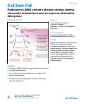 Cover page: Pathogenic LMNA variants disrupt cardiac lamina-chromatin interactions and de-repress alternative fate genes