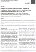 Cover page: Bottom-up and top-down paradigms of artificial intelligence research approaches to healthcare data science using growing real-world big data