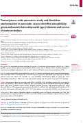 Cover page: Transcriptome-wide association study and Mendelian randomization in pancreatic cancer identifies susceptibility genes and causal relationships with type 2 diabetes and venous thromboembolism.