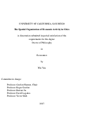 Cover page: The Spatial Organization of Economic Activity in Cities