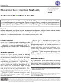 Cover page: Educational Case: Infectious Esophagitis