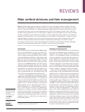 Cover page: Male urethral strictures and their management