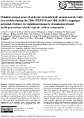 Cover page: Detailed comparisons of airborne formaldehyde measurements with box models during the 2006 INTEX-B and MILAGRO campaigns: potential evidence for significant impacts of unmeasured and multi-generation volatile organic carbon compounds