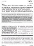 Cover page: Revised diagnostic criteria for neurofibromatosis type 1 and Legius syndrome: an international consensus recommendation