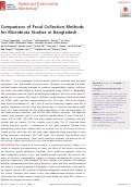 Cover page: Comparison of Fecal Collection Methods for Microbiota Studies in Bangladesh