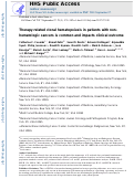 Cover page: Therapy-Related Clonal Hematopoiesis in Patients with Non-hematologic Cancers Is Common and Associated with Adverse Clinical Outcomes.