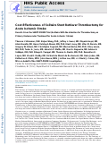 Cover page: Cost-Effectiveness of Solitaire Stent Retriever Thrombectomy for Acute Ischemic Stroke