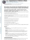 Cover page: Why patients stop using their home telehealth technologies over time: Predictors of discontinuation in Veterans with heart failure