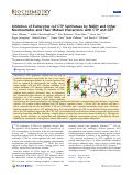 Cover page: Inhibition of Escherichia coli CTP Synthetase by NADH and Other Nicotinamides and Their Mutual Interactions with CTP and GTP