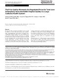 Cover page: The Price-Quality Mismatch: Are Negotiated Prices for Total Joint Arthroplasty Associated With Hospital Quality in a Large California Health System?