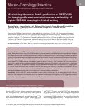 Cover page: Maximizing the use of batch production of <sup>18</sup>F-FDOPA for imaging of brain tumors to increase availability of hybrid PET/MR imaging in clinical setting.