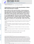 Cover page: Verbal Autopsy to Assess Postdischarge Mortality in Children With Suspected Sepsis in Uganda.