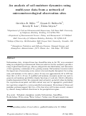 Cover page: An analysis of soil moisture dynamics using multi-year data from a network of micrometeorological observation sites