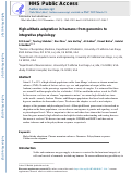 Cover page: High-altitude adaptation in humans: from genomics to integrative physiology