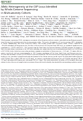 Cover page: Allelic Heterogeneity at the CRP Locus Identified by Whole-Genome Sequencing in Multi-ancestry Cohorts